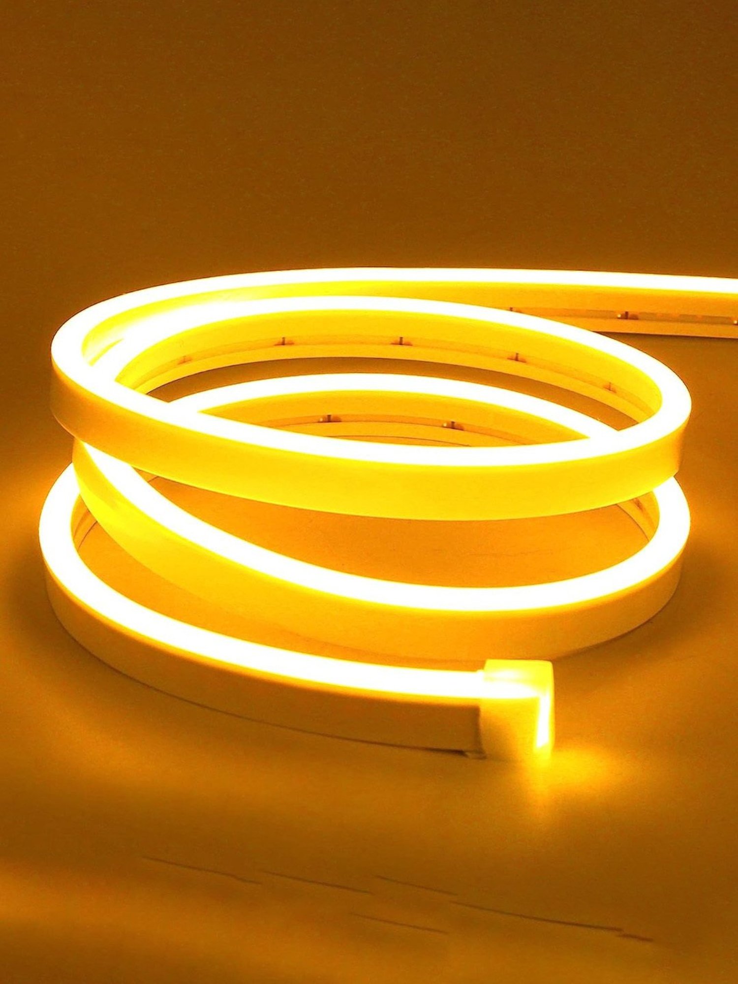Xergy LED Neon Strip Lights 5Mtr, IP67 Waterproof Neon Rope Light for Home Decoration (Yellow)