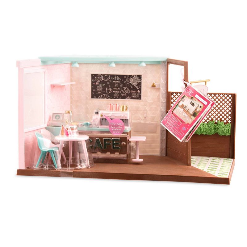 Lori Dolls Local Café & Terrace - Café Playset for 6-in Dolls