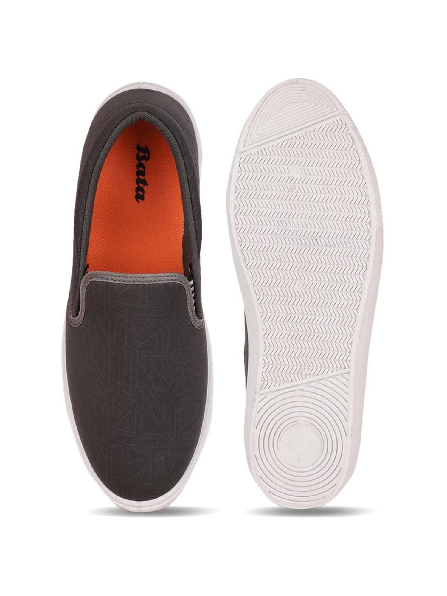 Bata Men's Grey Casual Plimsolls