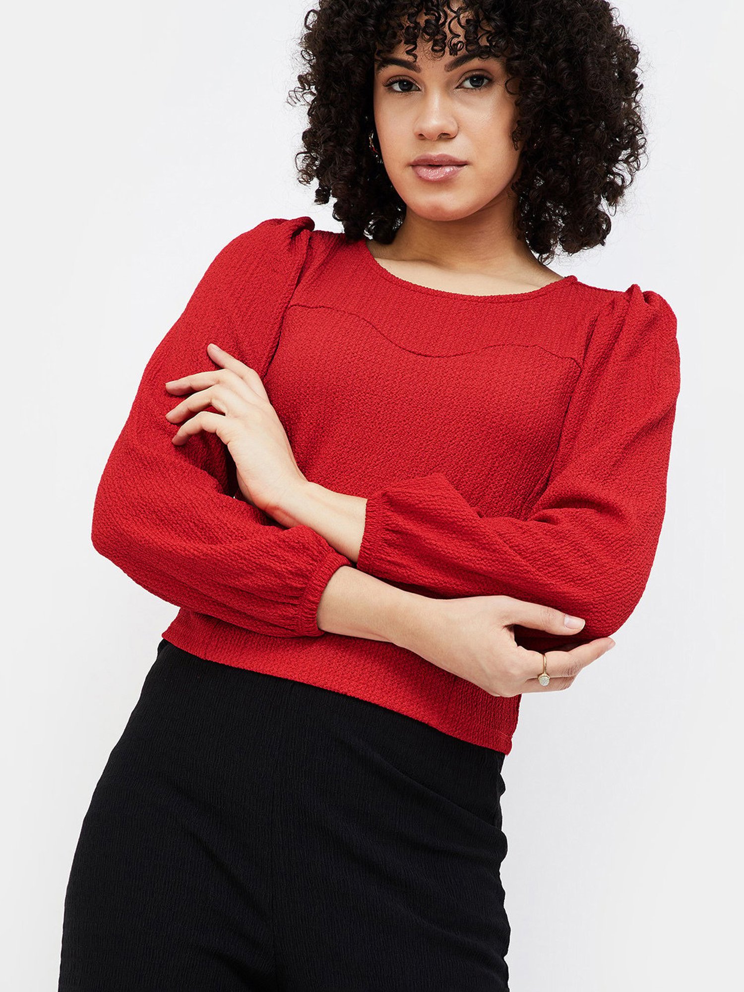 Ginger by Lifestyle Red Regular Fit Top