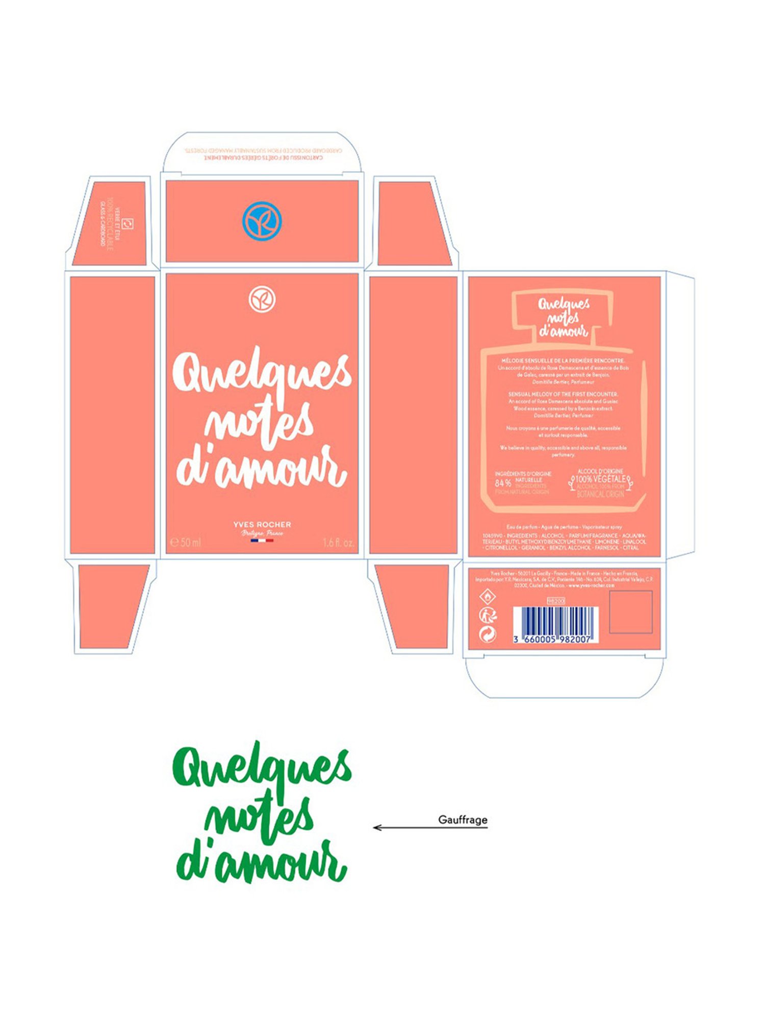 Yves Rocher Quelques Notes D Amour Eau de Parfum - 50 ml