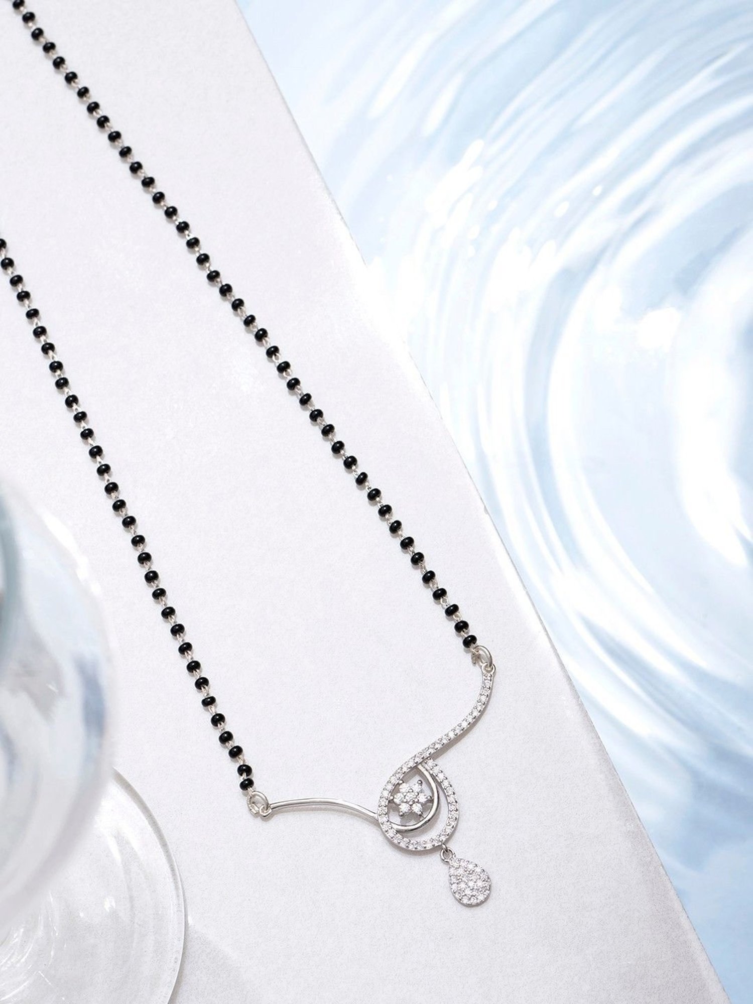 Clara 92.5 Sterling Silver Mangalsutra