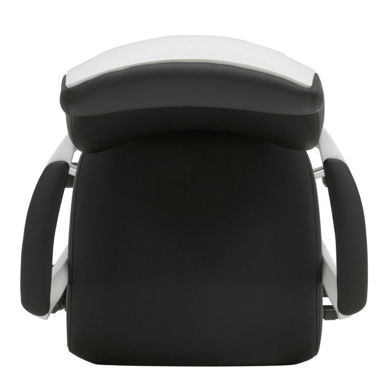 High Back Deluxe Managers Chair White/Black - Calico Designs