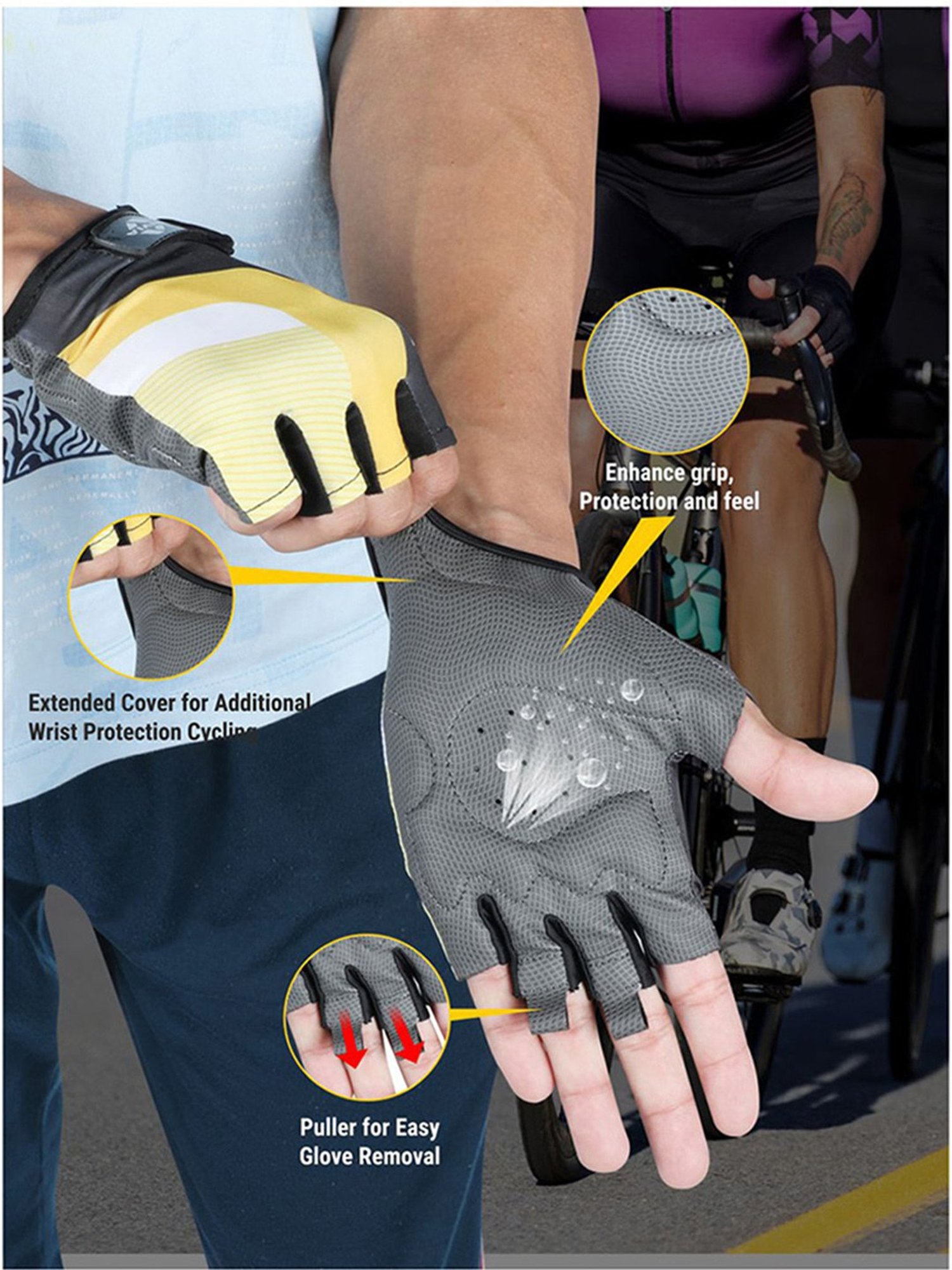 Nivia Blade Gym Glove (Yellow) Size - L2