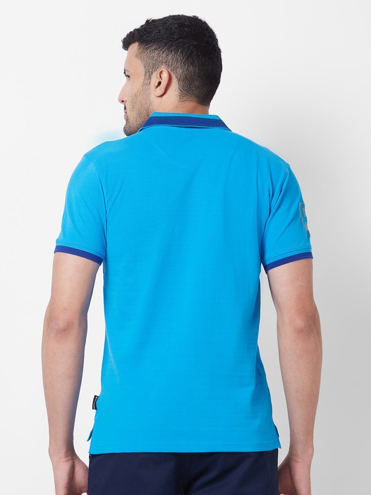 Giordano Blue Slim Fit Polo T-Shirt