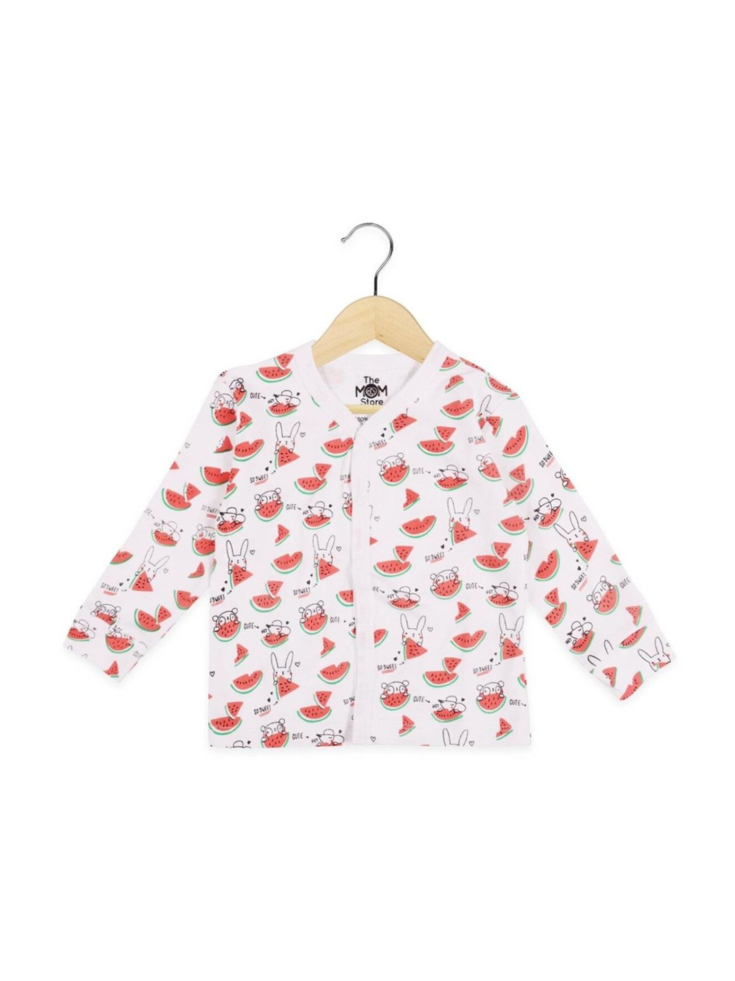 The Mom Store Boys Multicolor Cotton Printed Full Sleeves Top Set