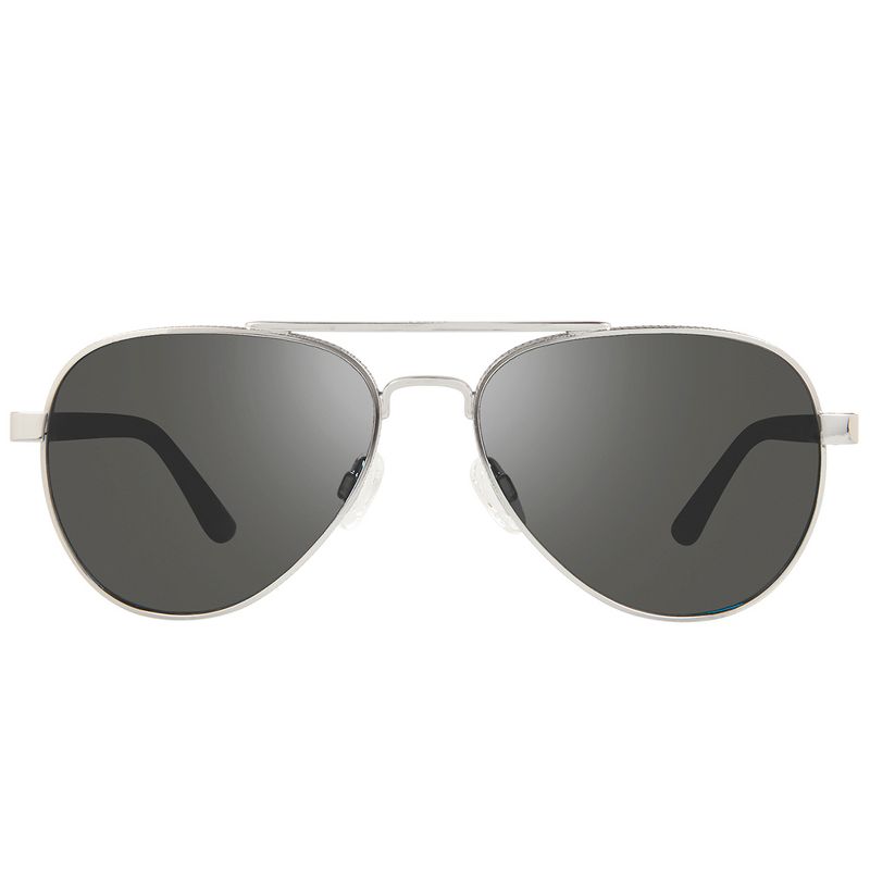Revo Raconteur RE 1011 03 GY Unisex Aviator Polarized Sunglasses Chrome 58mm