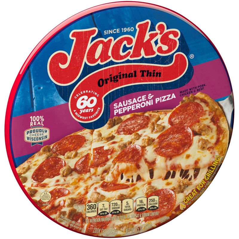 Jack's Original Sausage & Pepperoni Frozen Pizza - 15oz