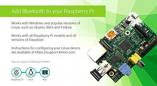 Kinivo BTD-400 Bluetooth 4.0 Low Energy USB Adapter - Works With Windows 10 / 8.1 / 8 / Windows 7 / Vista, Raspberry Pi , Linux