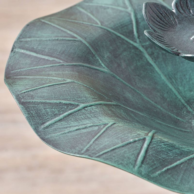 33.5" Sandberg Aluminum and Iron Bird Bath - Christopher Knight Home