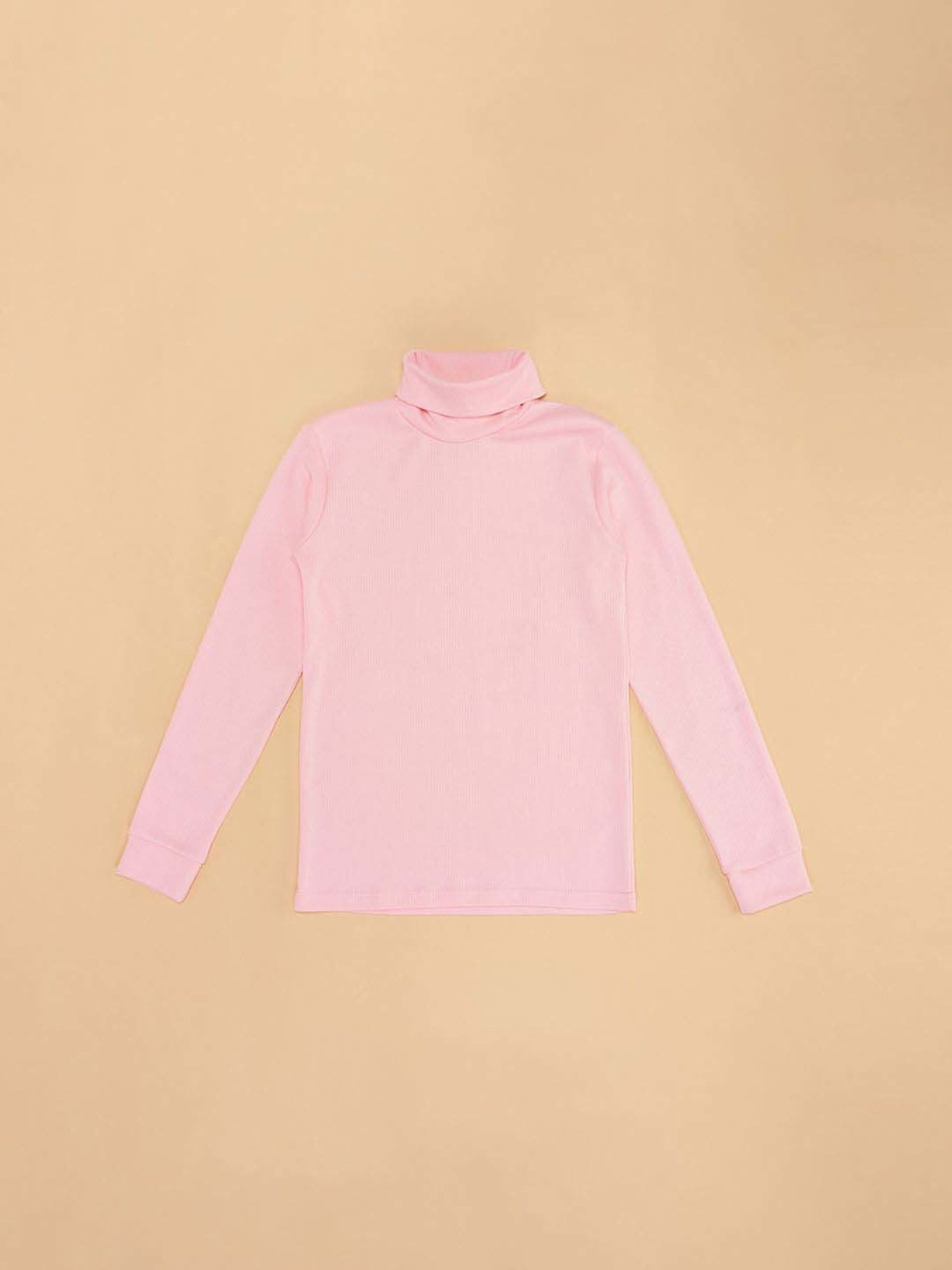 Dyca Kids Grey Melange Textured Thermal Top (Pack Of 2)