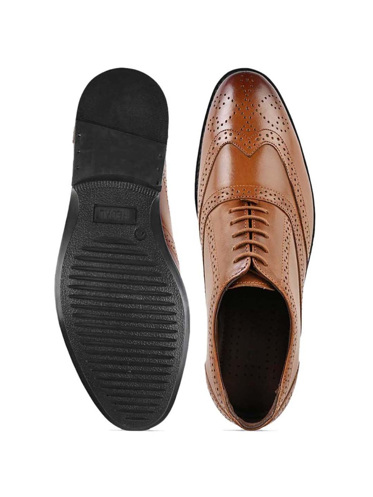 Regal Men's Tan Brogue Shoes