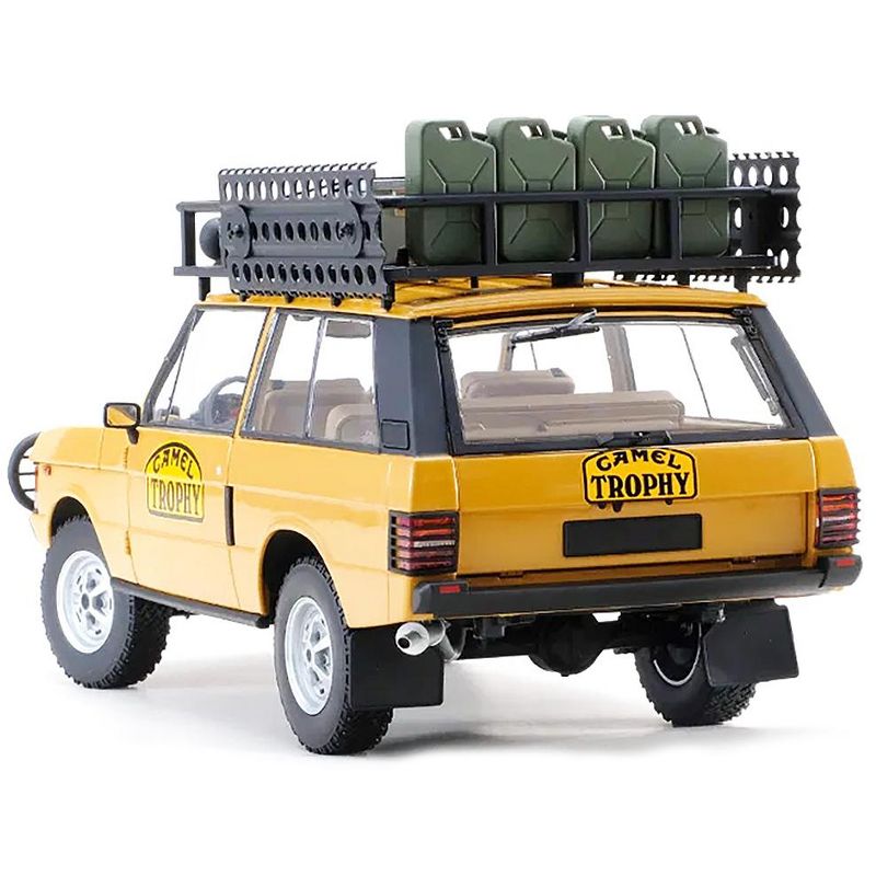 Land Rover Range Rover Orange w/Roof Rack & Accessories "Camel Trophy" Papua New Guinea (1982) 1/18 Diecast Model by Almost Real