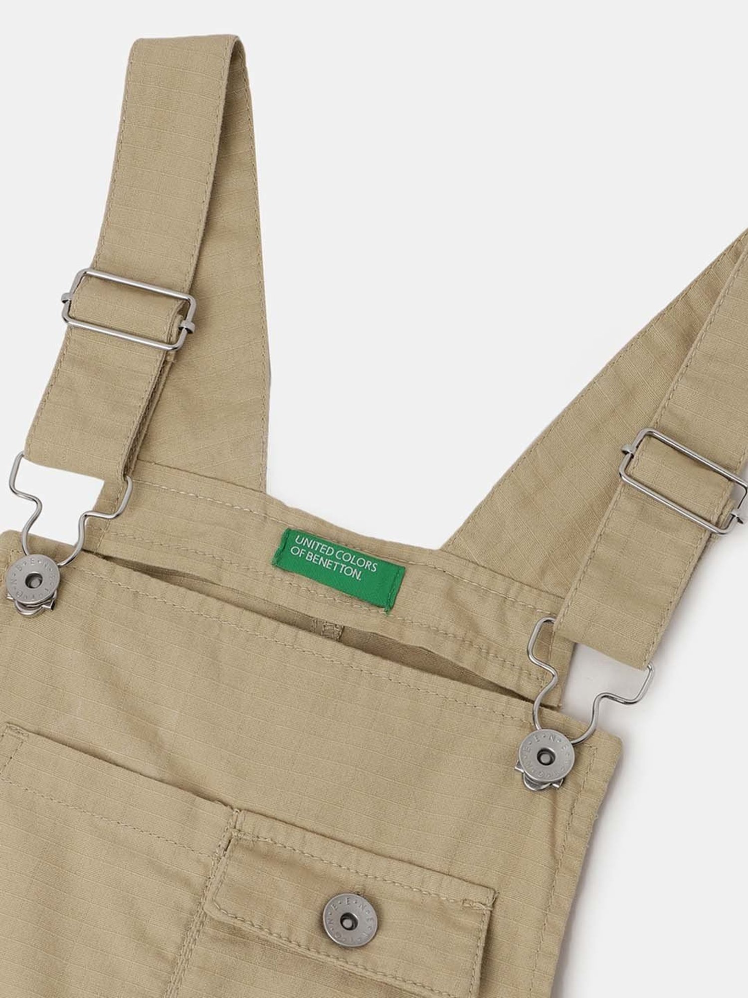 Kiddopanti Kids Blue Solid Dungaree