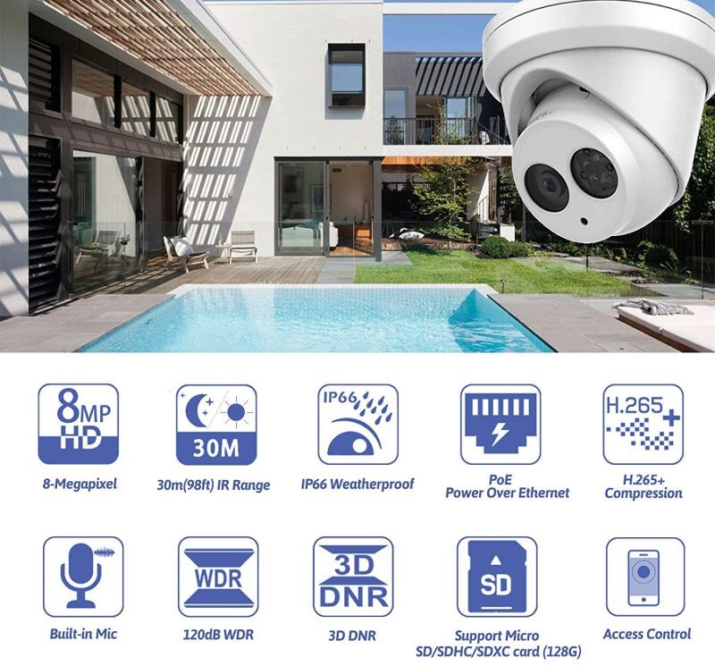 WFDBELL1 Smart Home Wi-Fi Doorbell, HD Camera, Two-Way Audio, No Hub Required