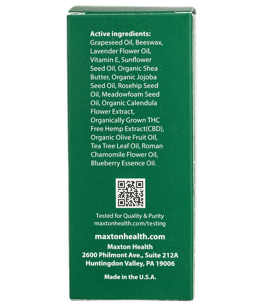 Maxton Health Premium CBD Hemp Oil for Relief Healing Balm