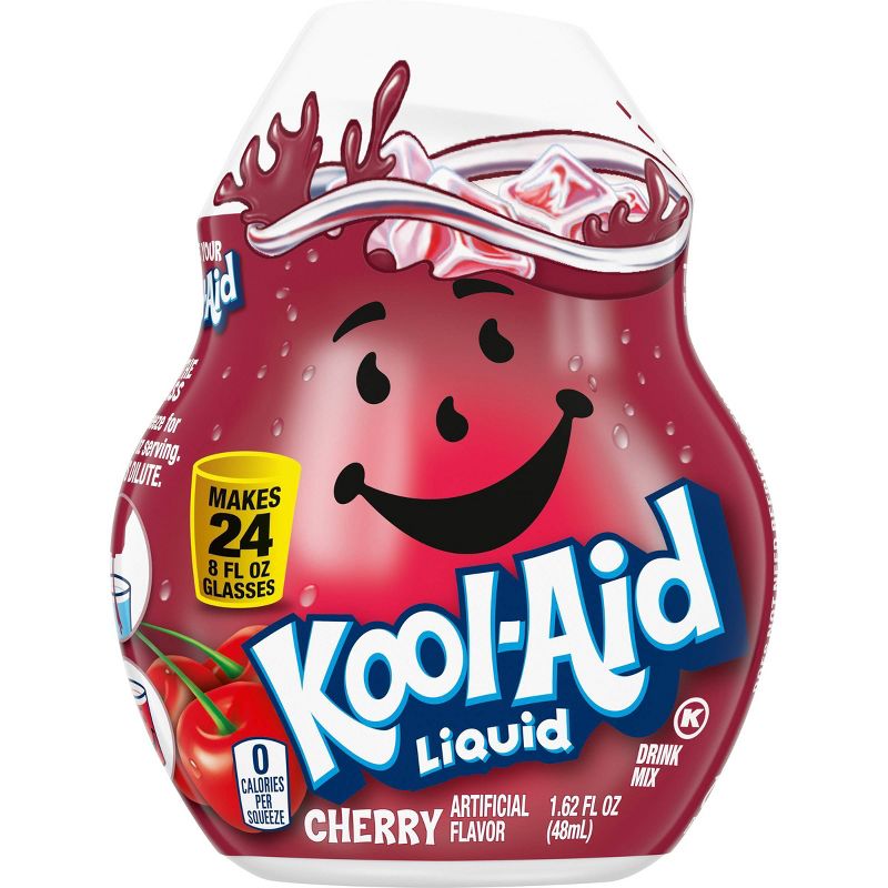 Kool-Aid Cherry Liquid Water Enhancer - 1.62 fl oz Bottle