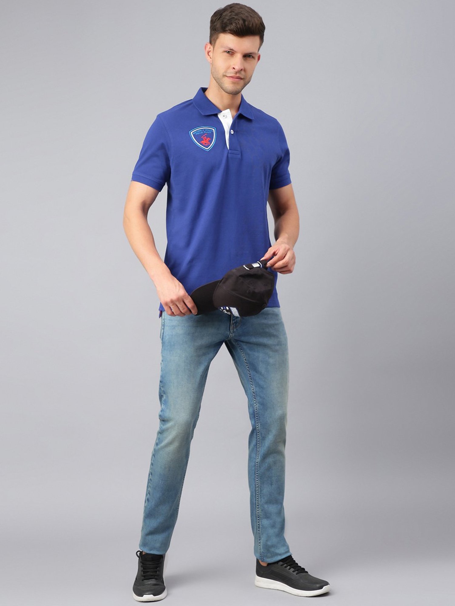 Beverly Hills Polo Club Blue Polo T-Shirt