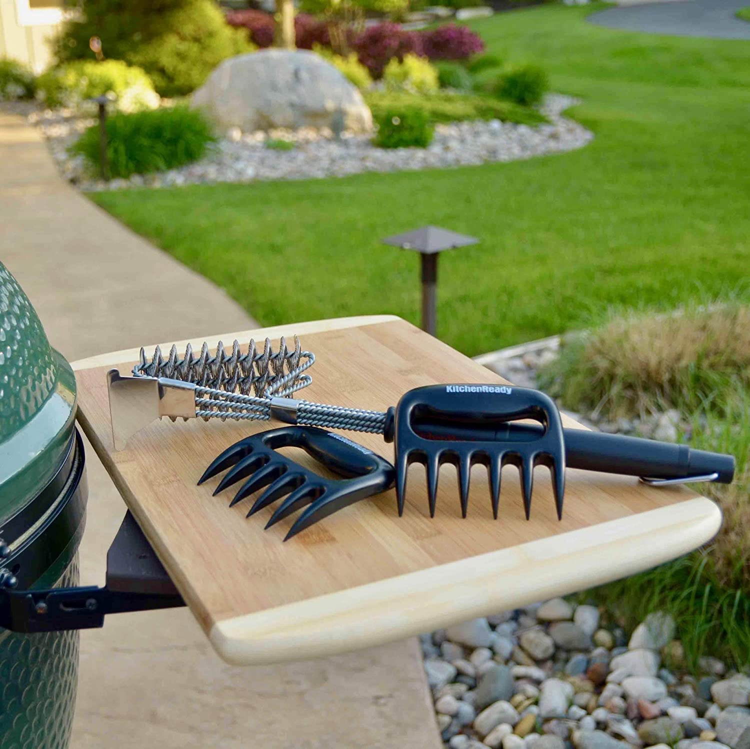 Kitchenready Pulled Pork Shredder Claws & BBQ Meat Forks - Paws for Pulling Brisket from Grill Smoker or Slow Cooker - Shredding Handling & Carving