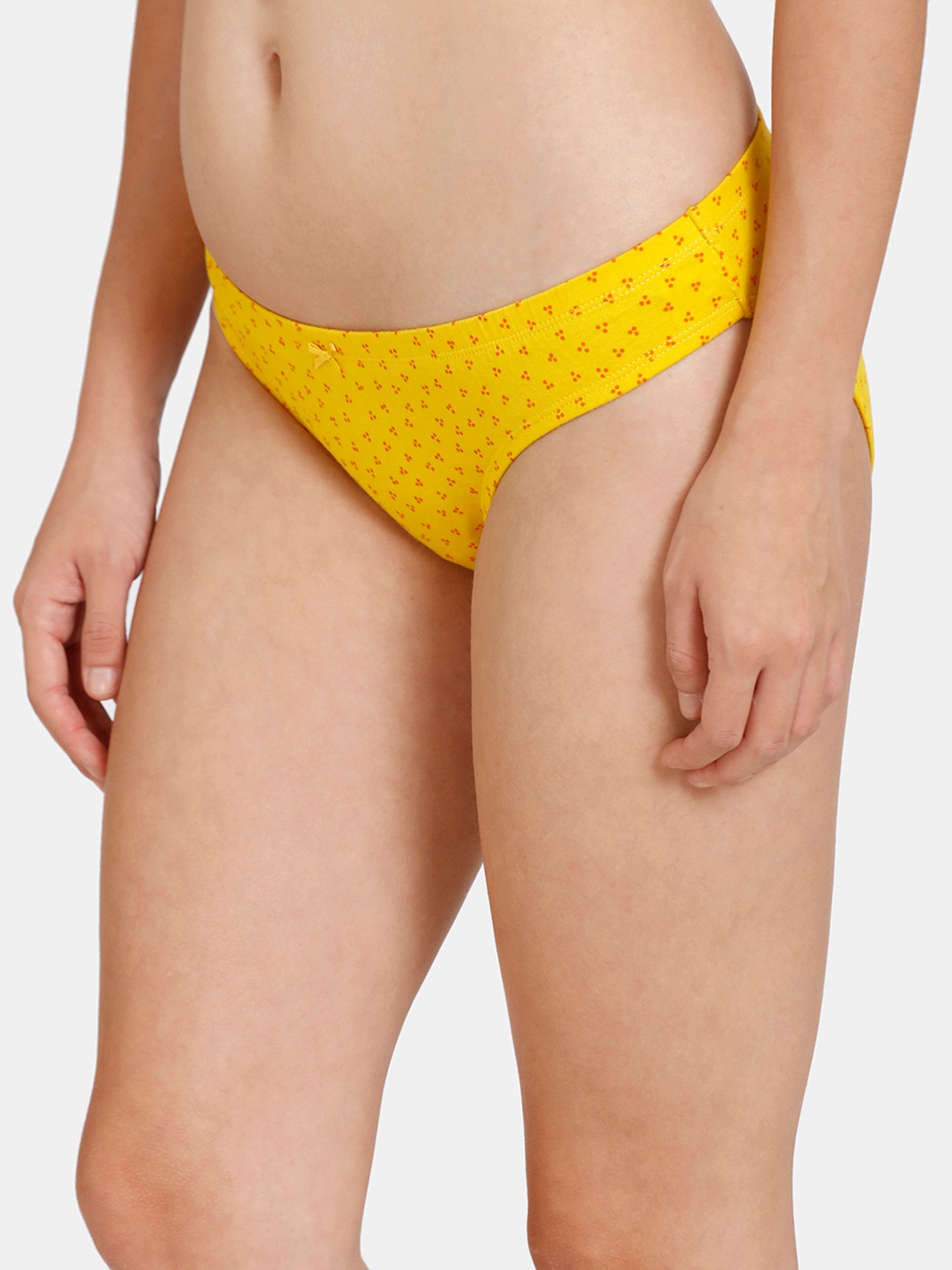 Rosaline by Zivame Yellow & Blue Printed Panty Set - Pack of 2