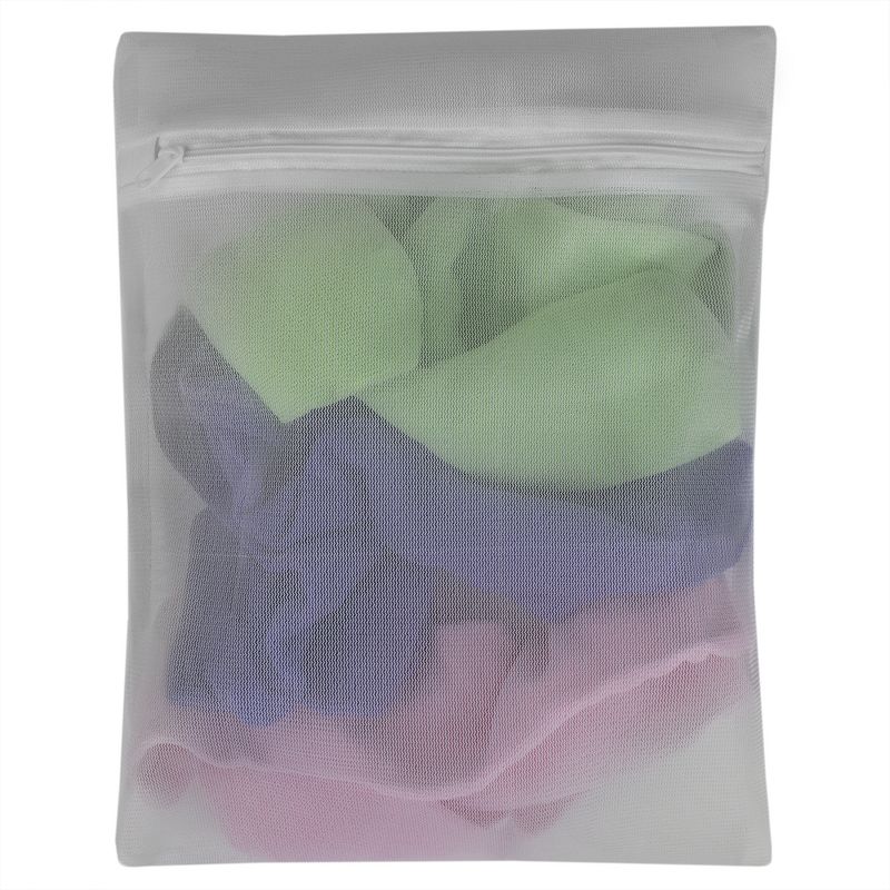 Sunbeam 3 Piece Micro Mesh Wash Bag, White