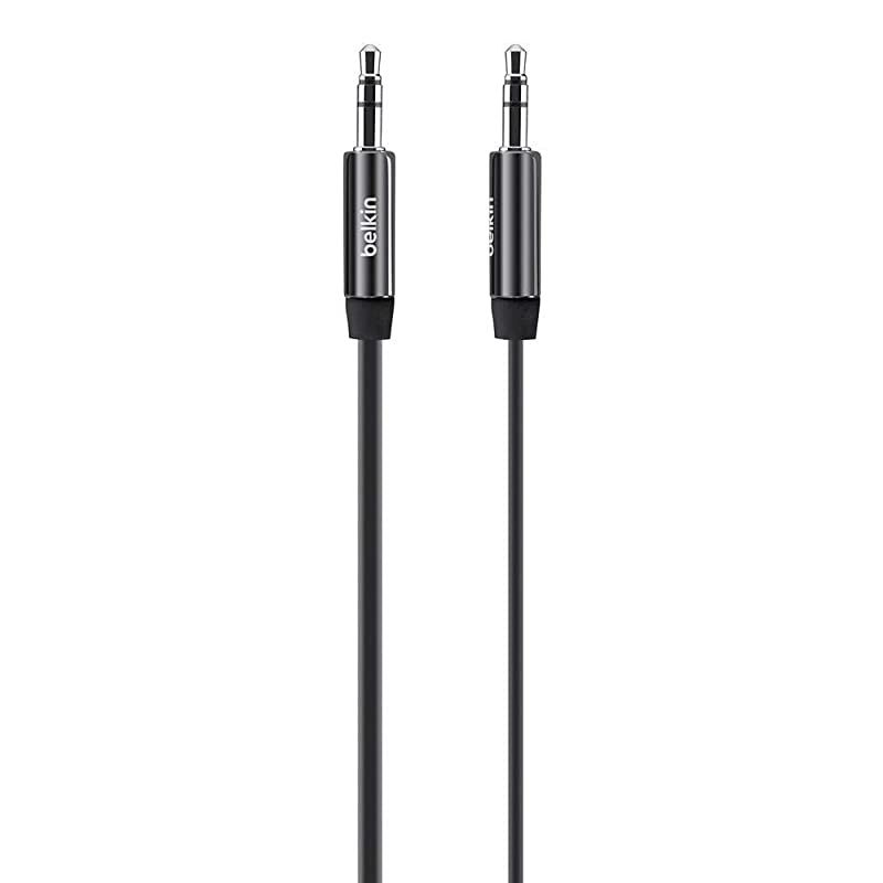 MiXiT TangleFree Aux Auxiliary Cable 3 Feet Black AV10127tt03BLK