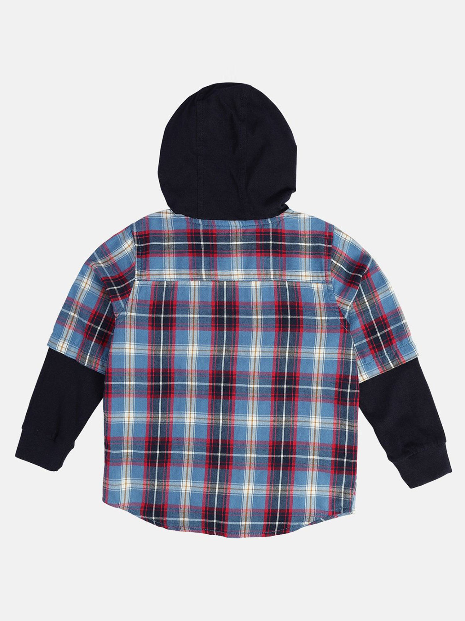 MINIKLUB Boys Multicolor Cotton Checks Full Sleeves Shirt