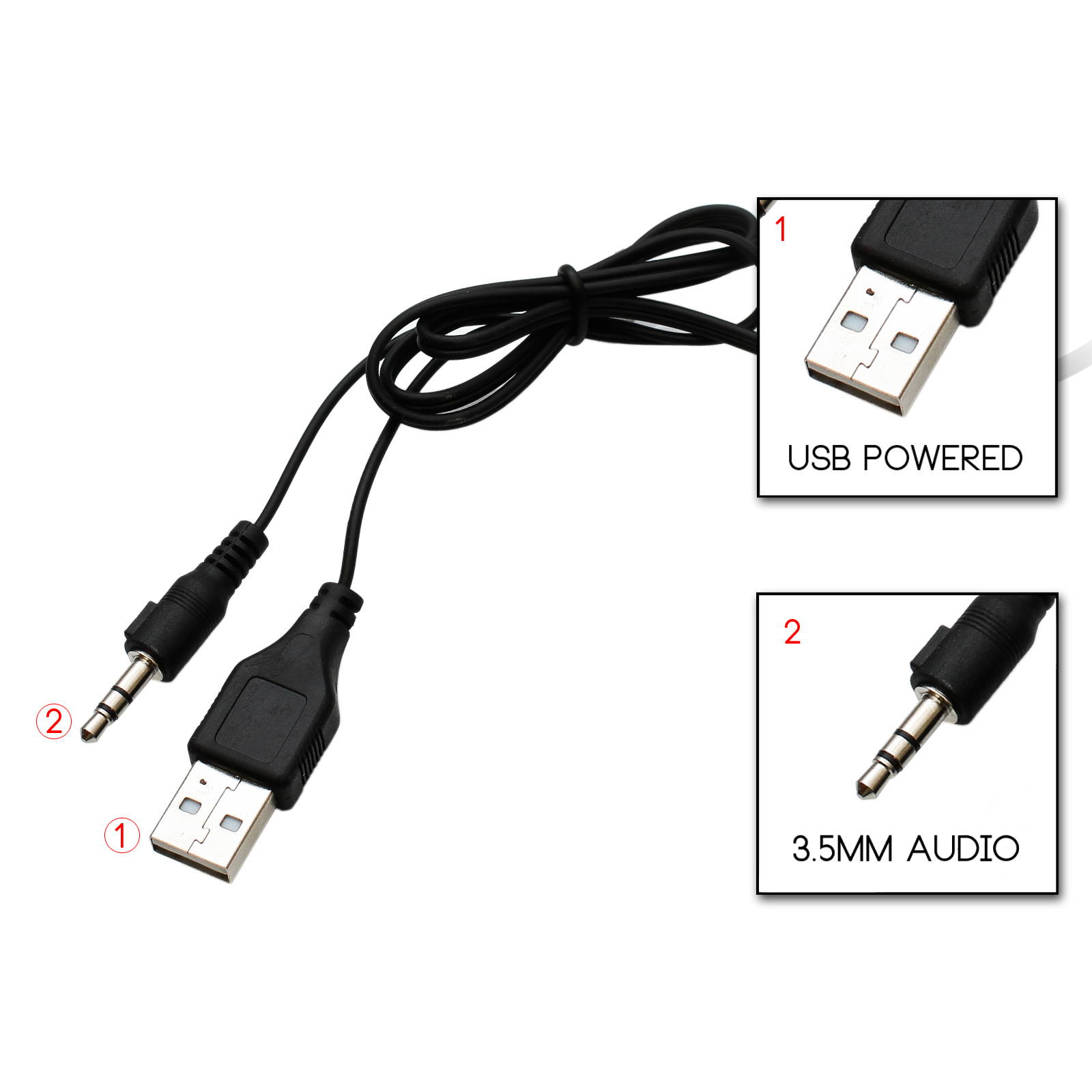 Frisby FS-2700 USB Powered 2.1 CH PC Desktop Computer Notebook Laptop Woofer Speaker System