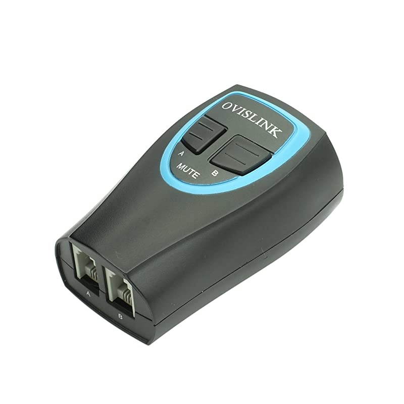 Call Center Headset Training Adapter Compatible with All RJ9 Headsets, Included Wireless headsets | Connect 2 RJ9 headsets to 1 Telephone | Mute Buttons for Each of The Headsets