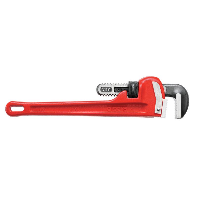 Ridgid 14 Cast-Iron 2 in. Jaw Capacity 14 in. Long Straight Pipe Wrench