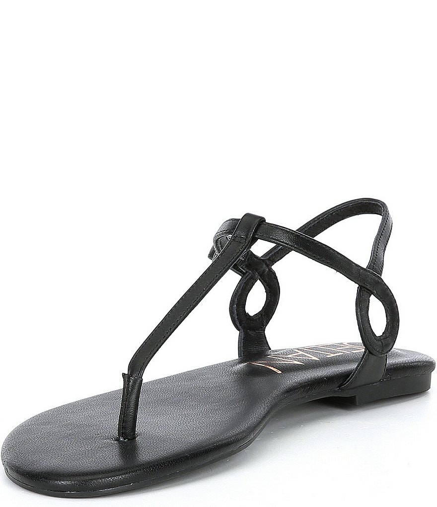 Deltan Olive Leather Thong Sandals