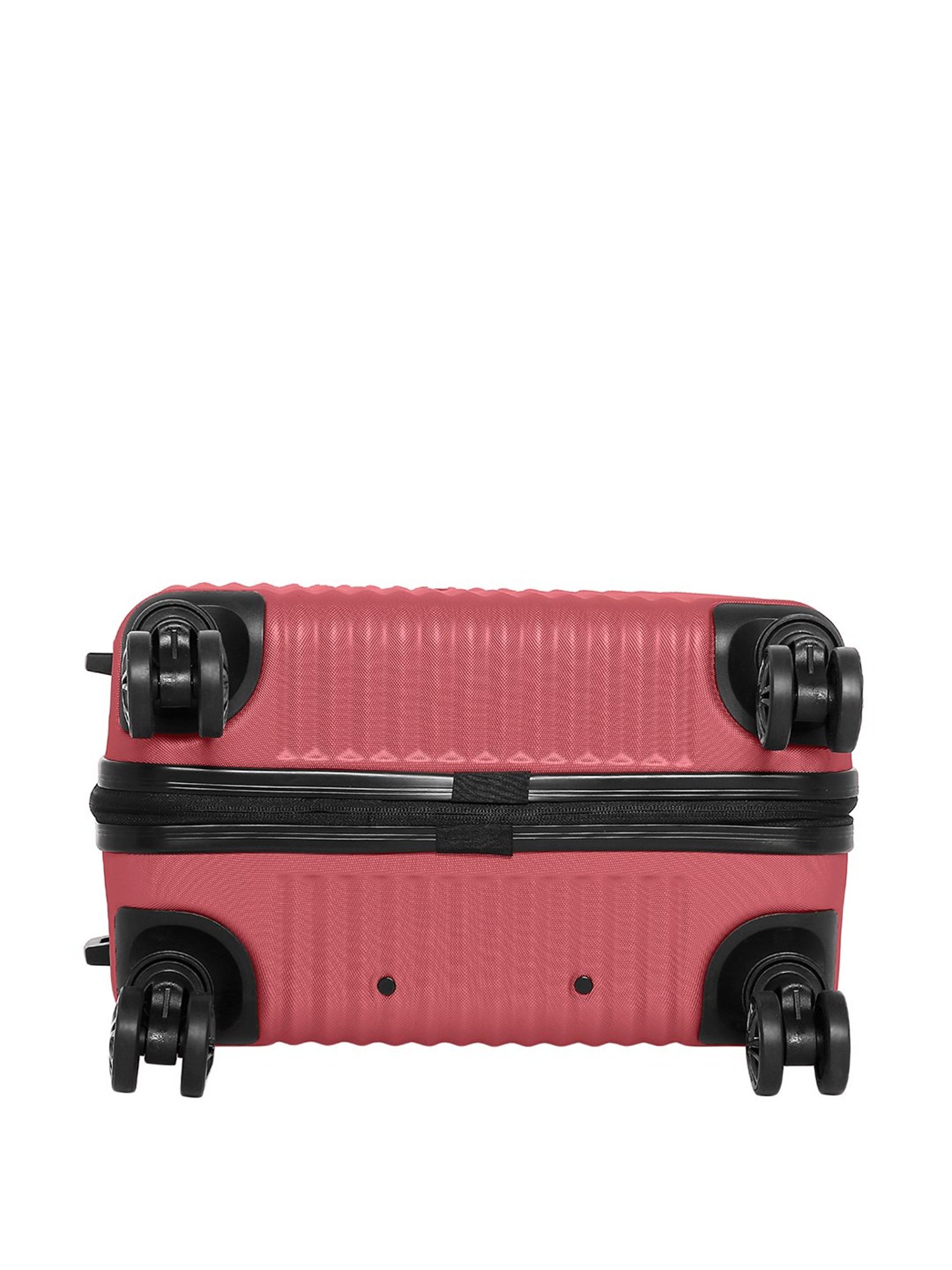 Swiss Brand Riga Red Medium Hard Trolley Bag - 24 cm