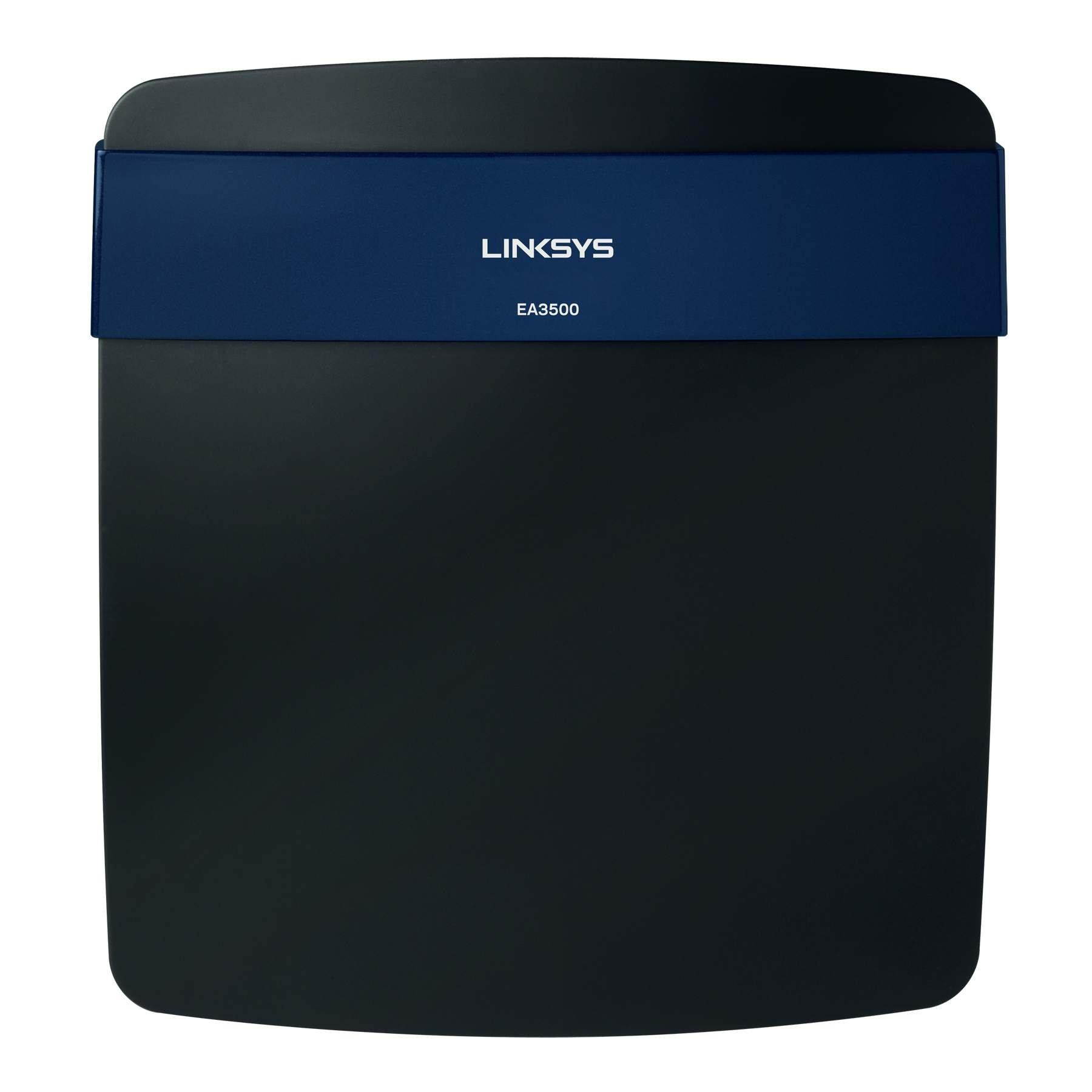 Linksys LNKEA3500 Wireless Router, Dual-Band, 450Mbps, 8 in. x 6 in. x 4 in., Black
