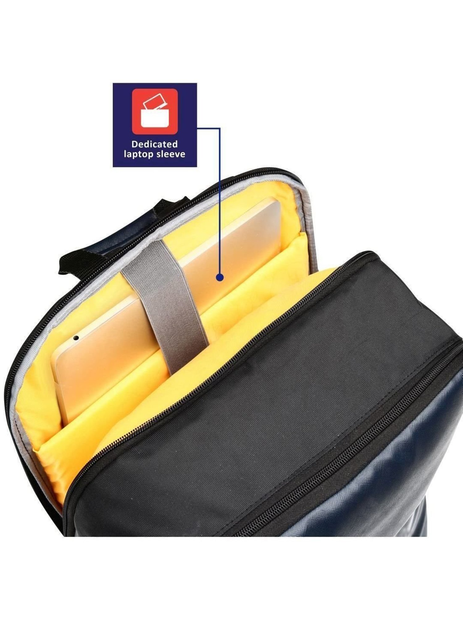 LAVIE SPORT Grey Polyester Medium Laptop Backpack