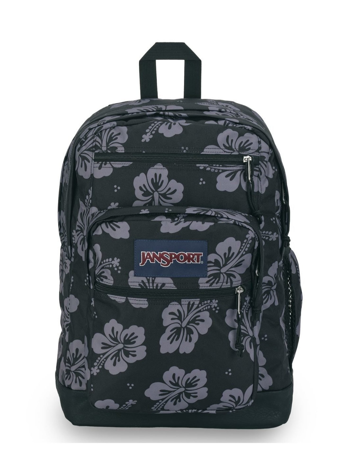 JanSport Cool Student Black Floral Medium Backpack - 34 Ltrs
