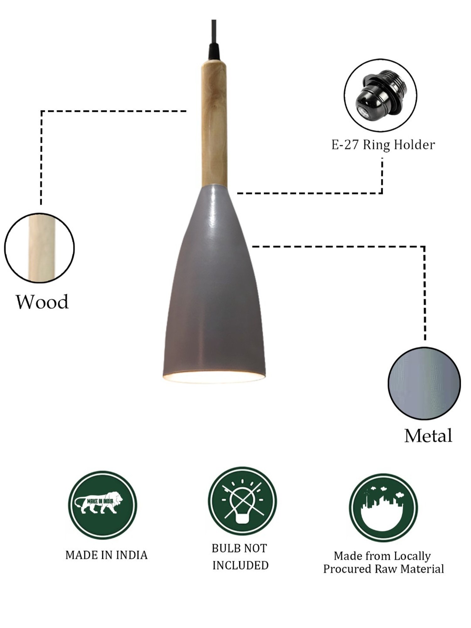 Large Rectangle Natural Lampshade Linen - Project 62™