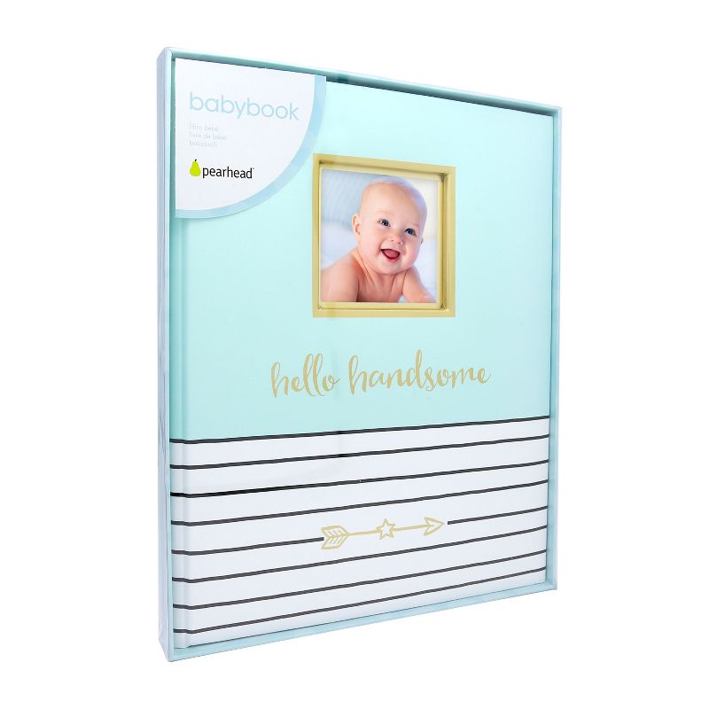 Pearhead Hello Handsome Baby Memory Book - Blue