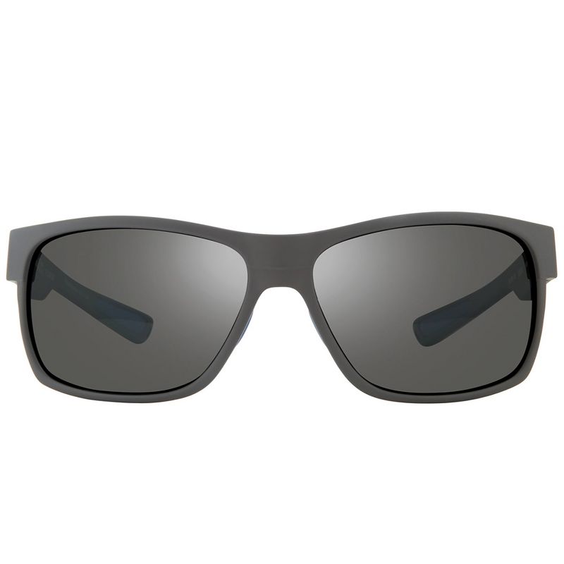 Revo Espen Bear Grylls RE 1097 00 GY Unisex Rectangle Polarized Sunglasses Matte Graphite 59mm