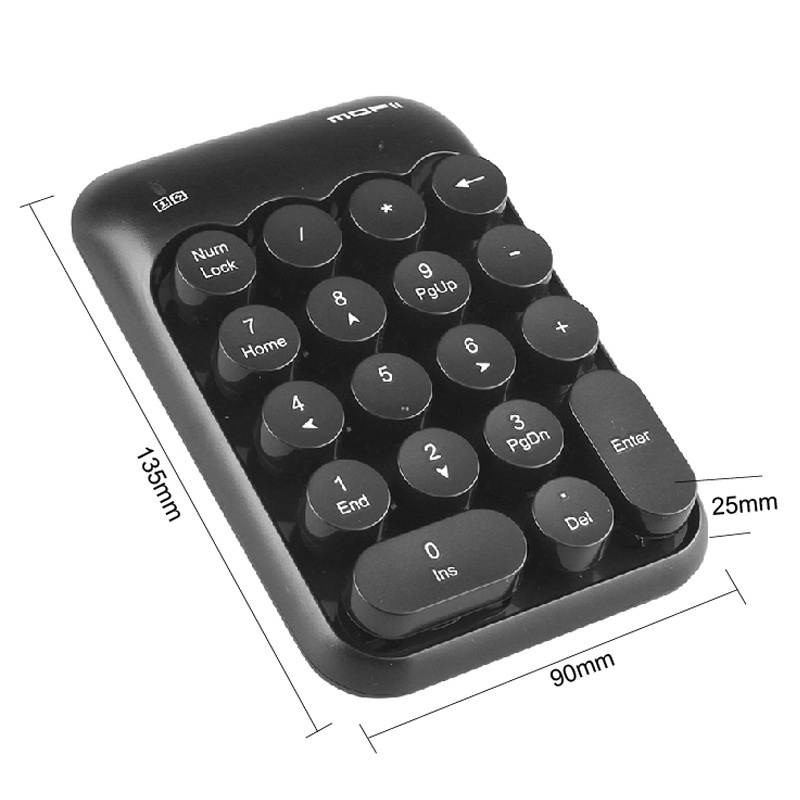 Mofii x910 2.4G Mini Wireless Number Keyboard, English Version