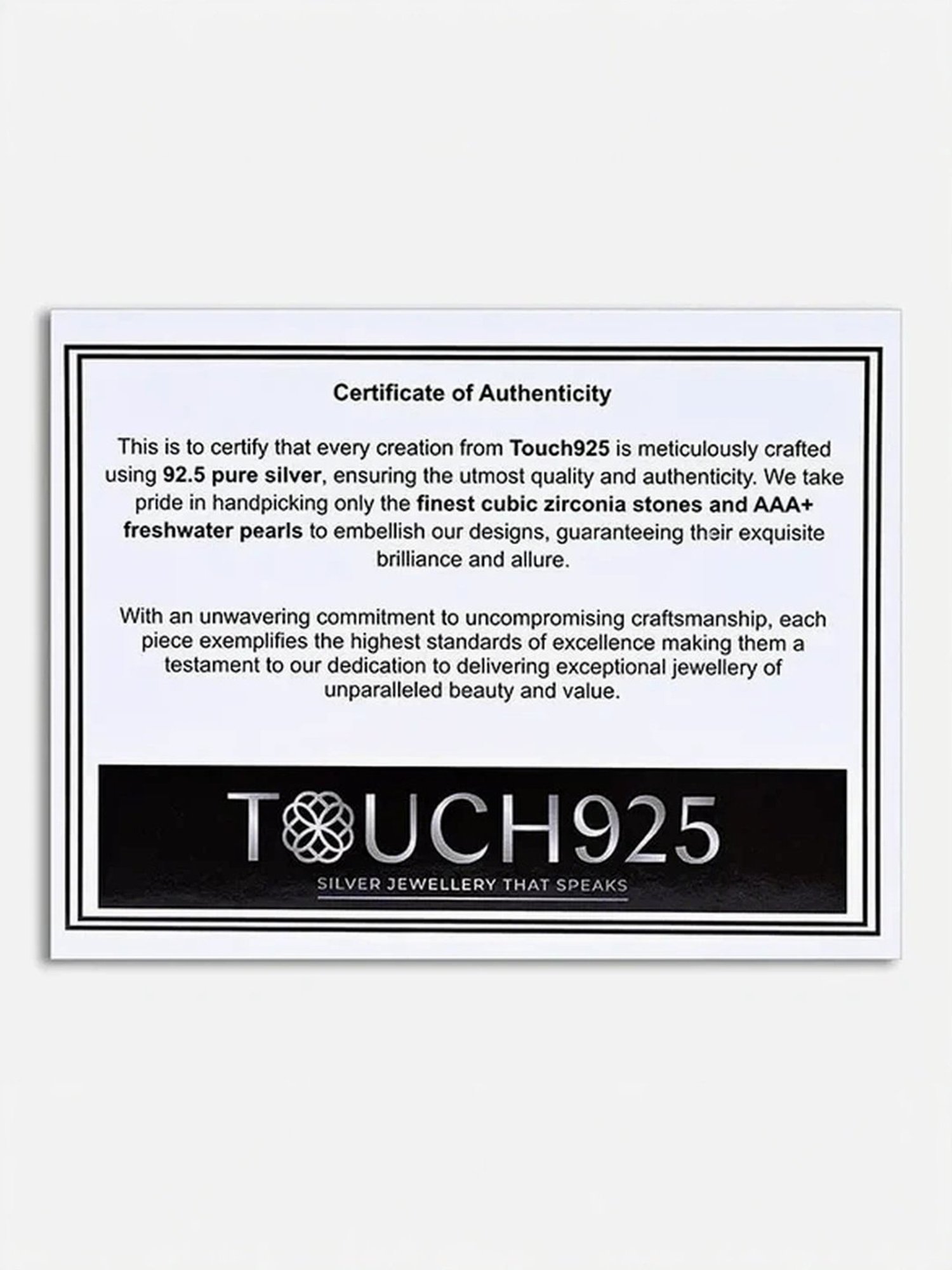 Touch925 Black Sleek Silver Anklet for Women