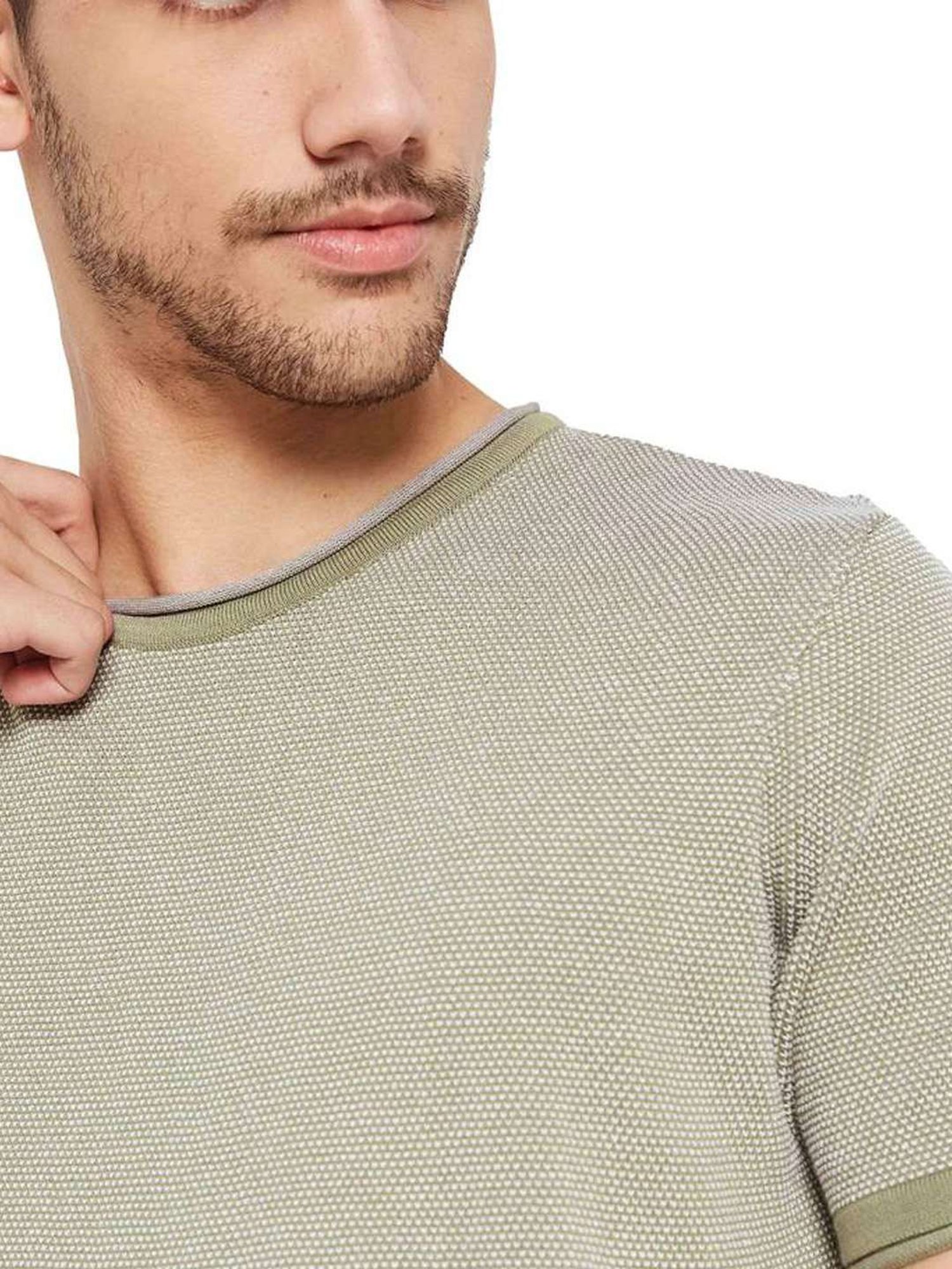 METTLE Stone Cotton Regular Fit T-Shirt