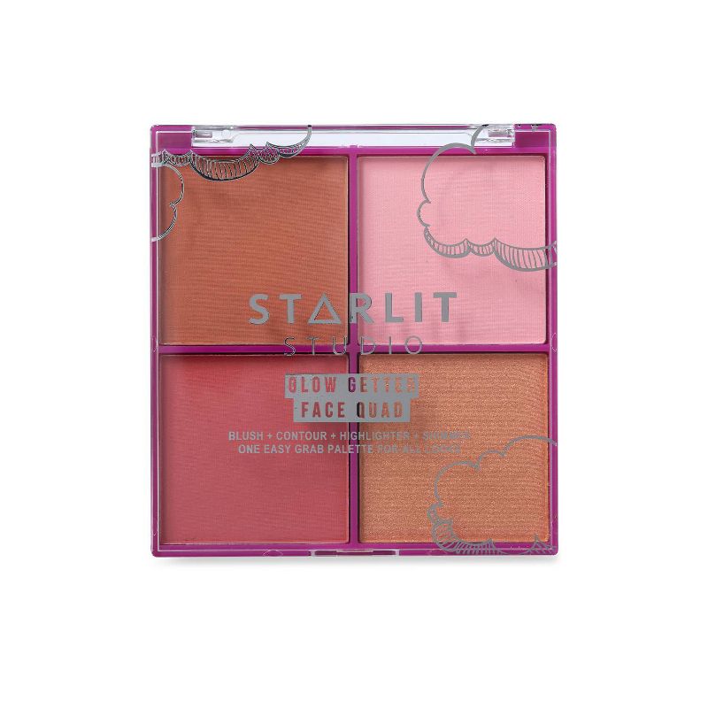 Starlit Studio Face Quad Glow Getter - Cool Cat - 4oz