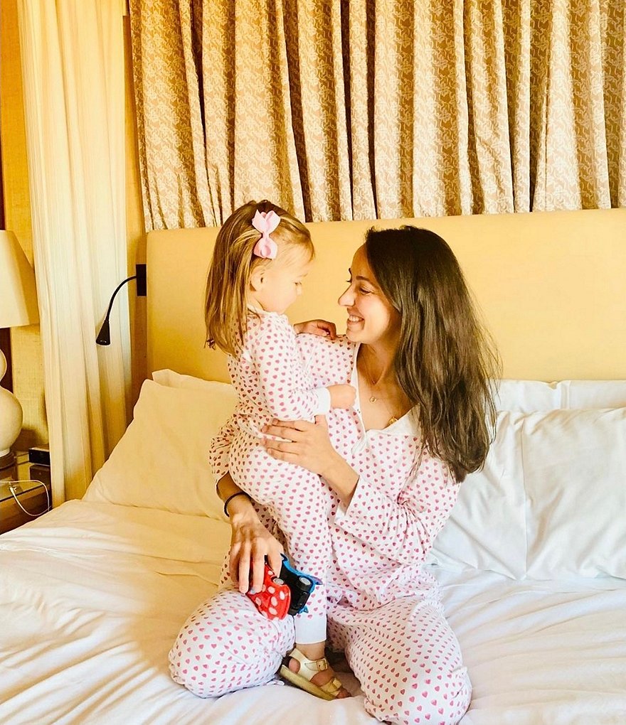 Peek Baby Girls 3-24 Months Long-Sleeve Embroidery Floral Print Babydoll Top & Pant Set