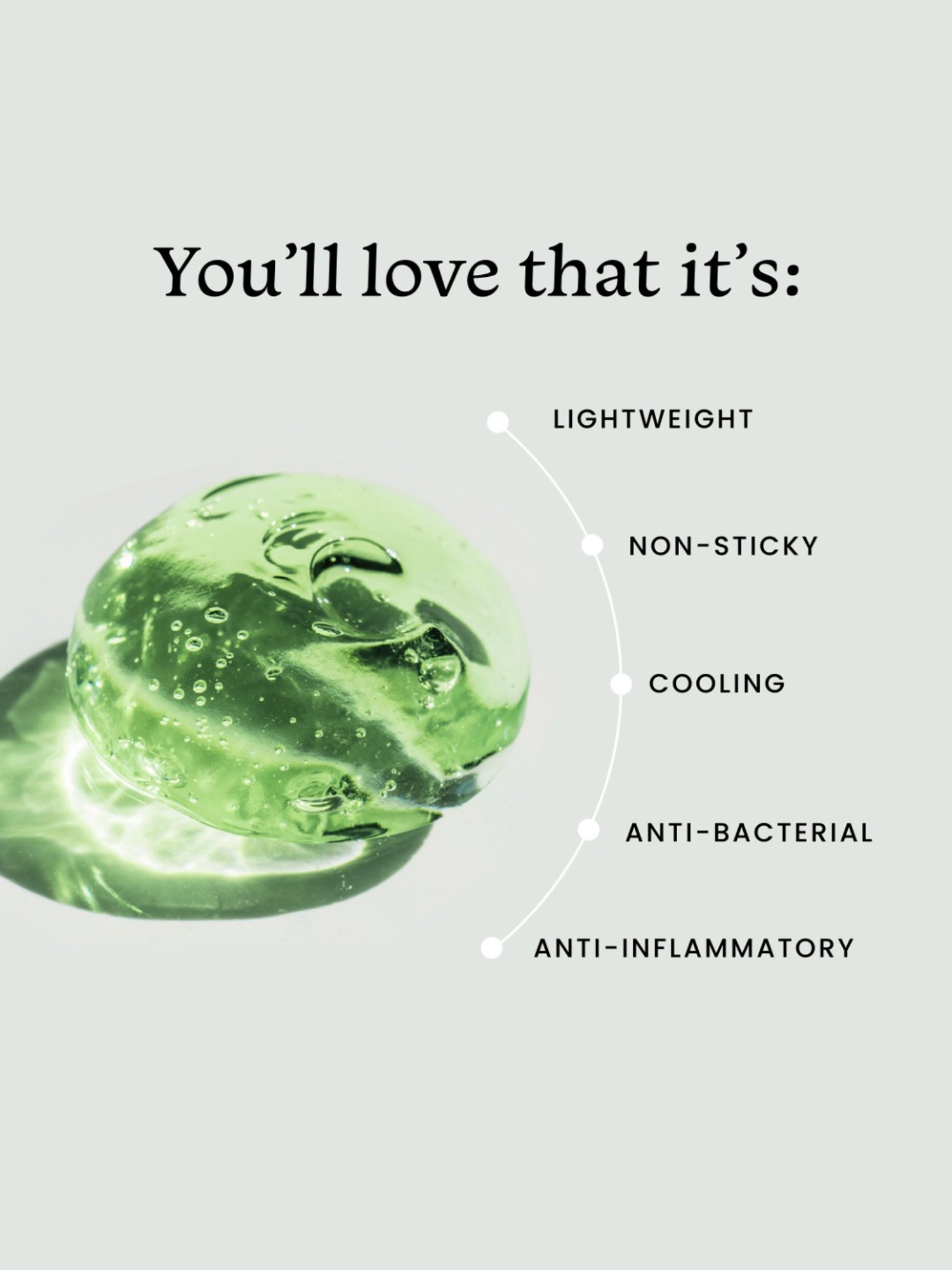 Essentials By Foxtale Soothing Green Tea Gel - 50 gm