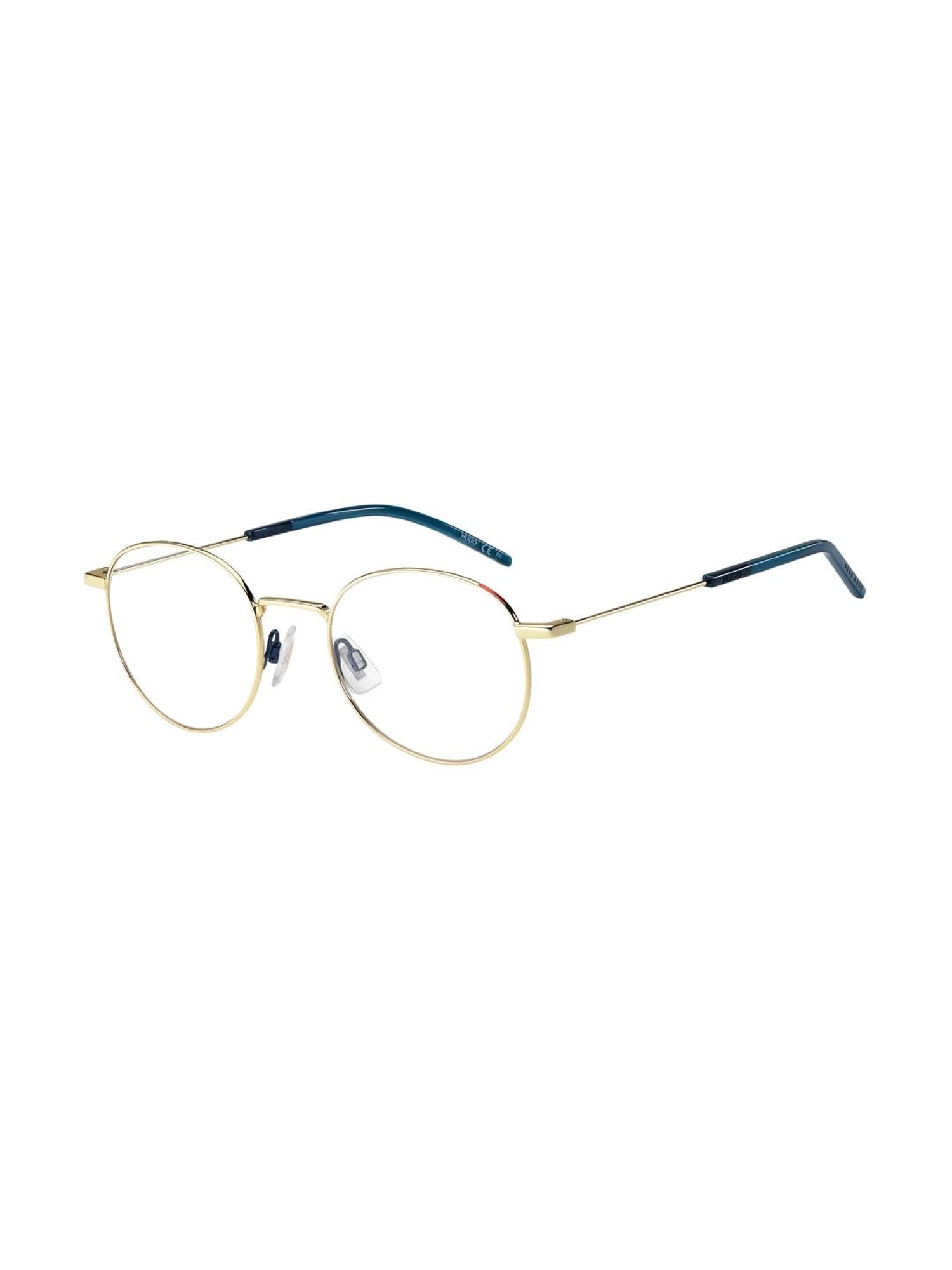 HUGO Gold Oval Eye Frames for Men
