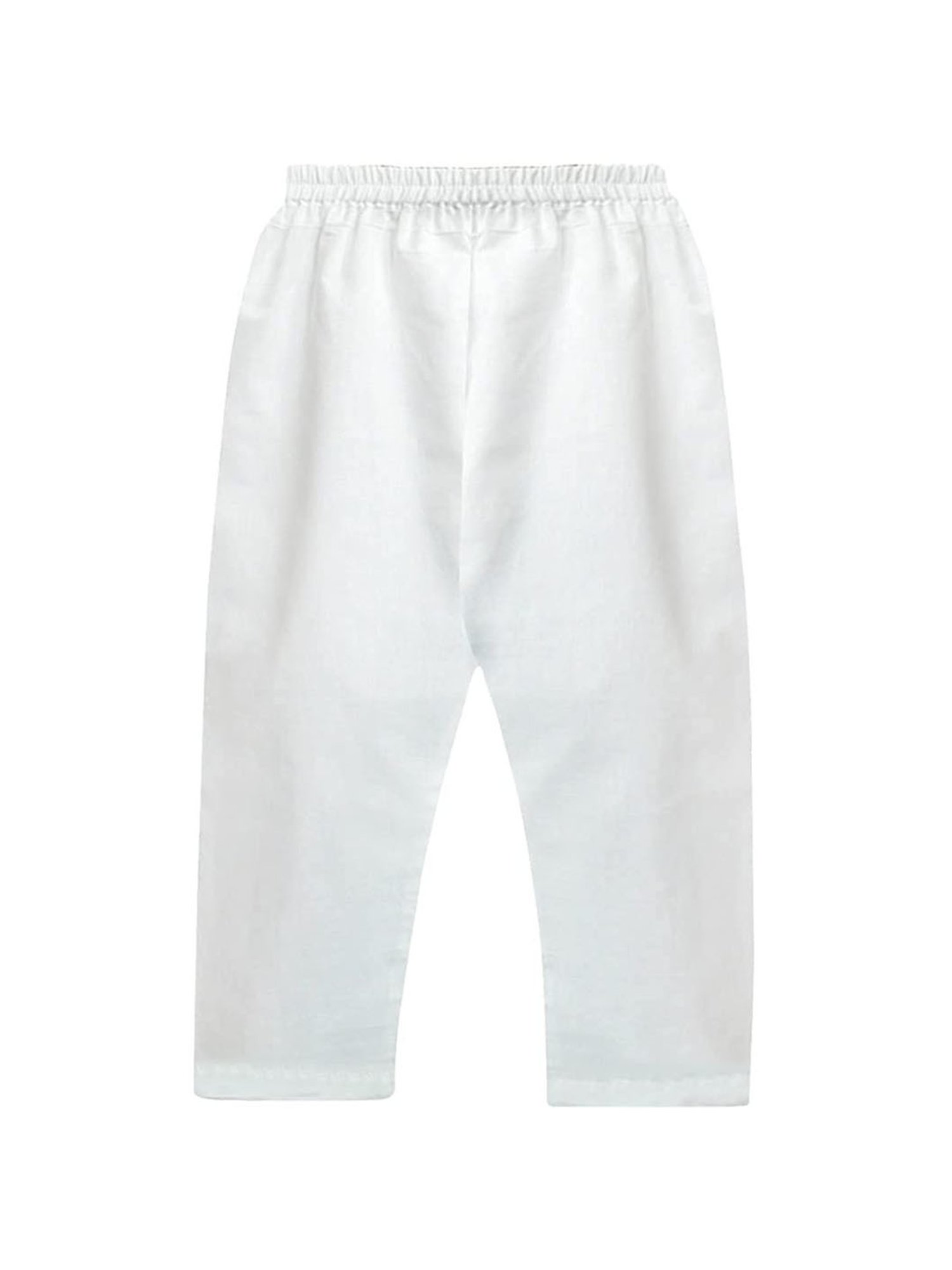 A.T.U.N. Mustard & White Embroidered Full Sleeves Kurta with Jacket & Pyjamas