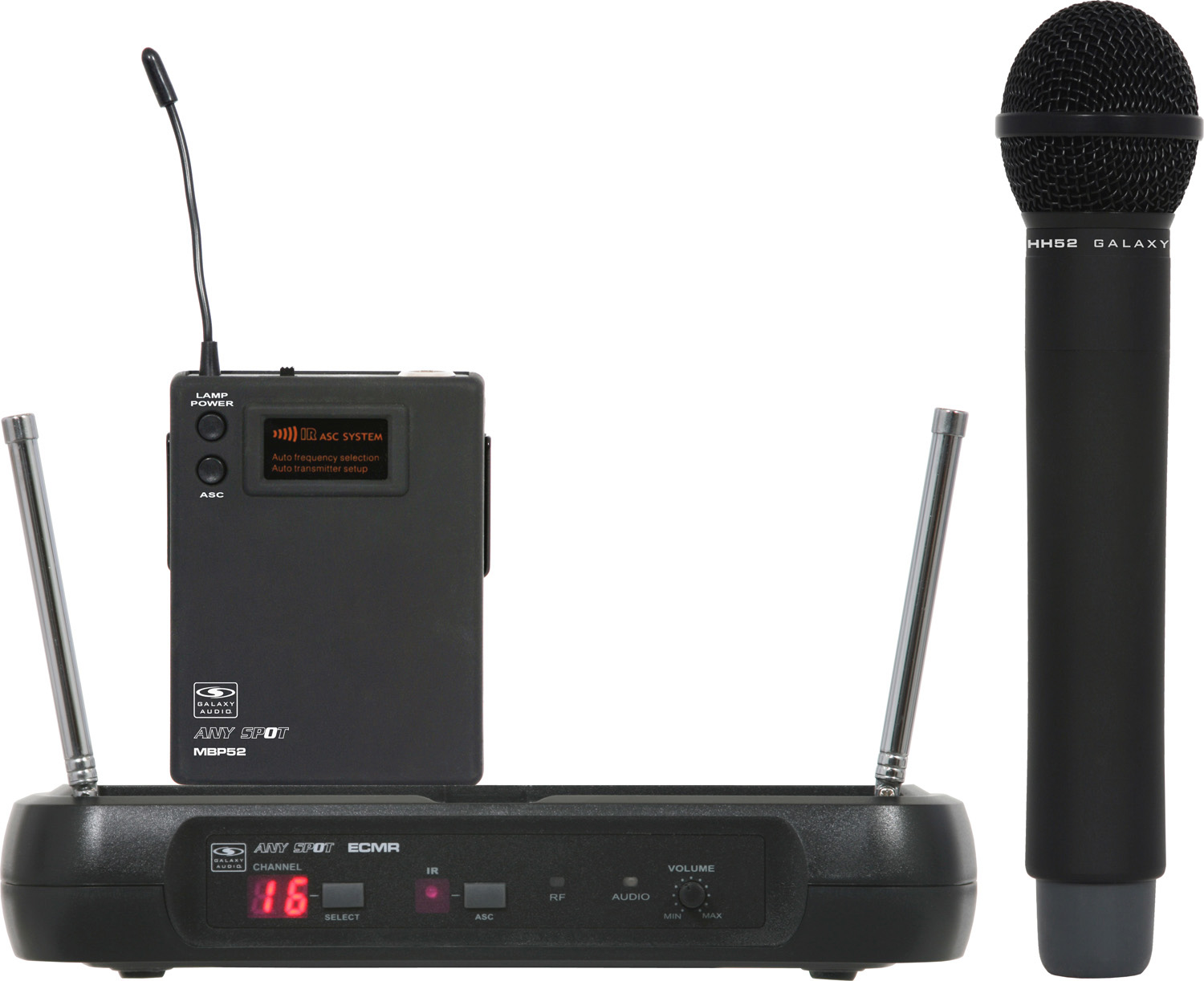 Galaxy Audio ECMR/HH52L
ECM Handheld System Freq CODE L