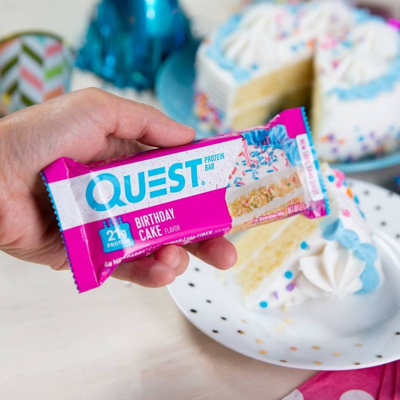 Quest Birthday Cake Protein Bar - 8ct/16.96oz Total
