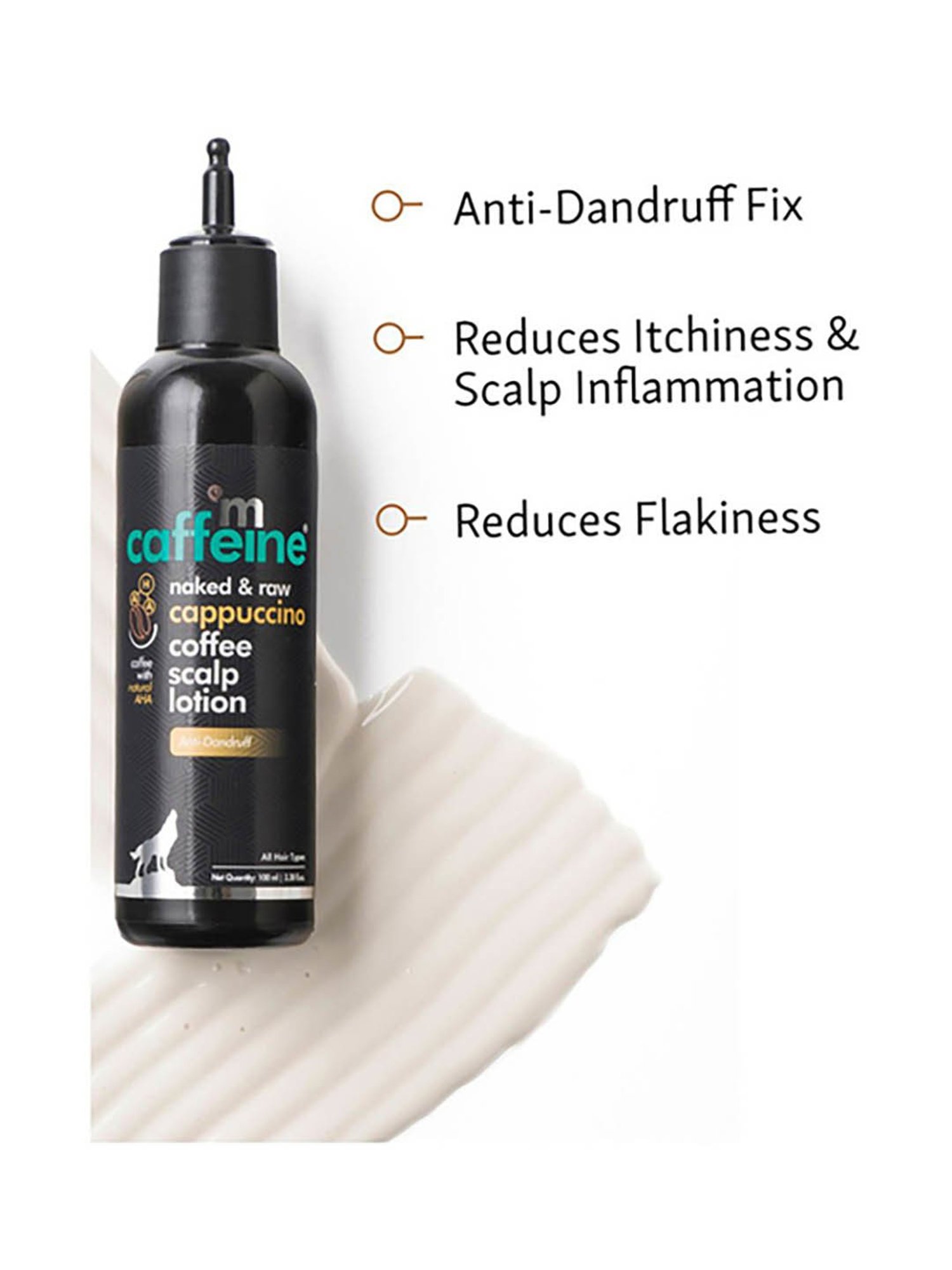 mCaffeine Naked & Raw Cappuccino Coffee Scalp Lotion - 100 ml