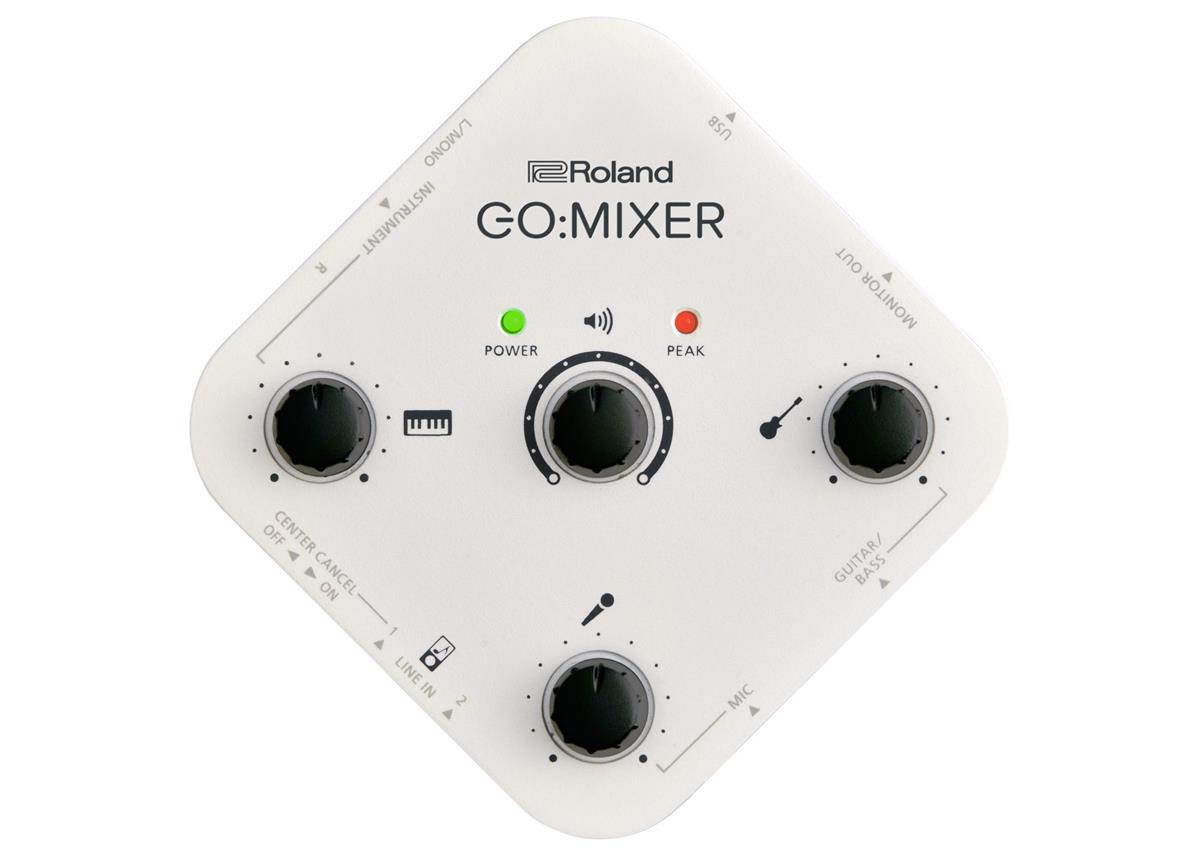 Roland GOMIXER Portable Plug and Play Audio Mixer for Smartphones & Desktops